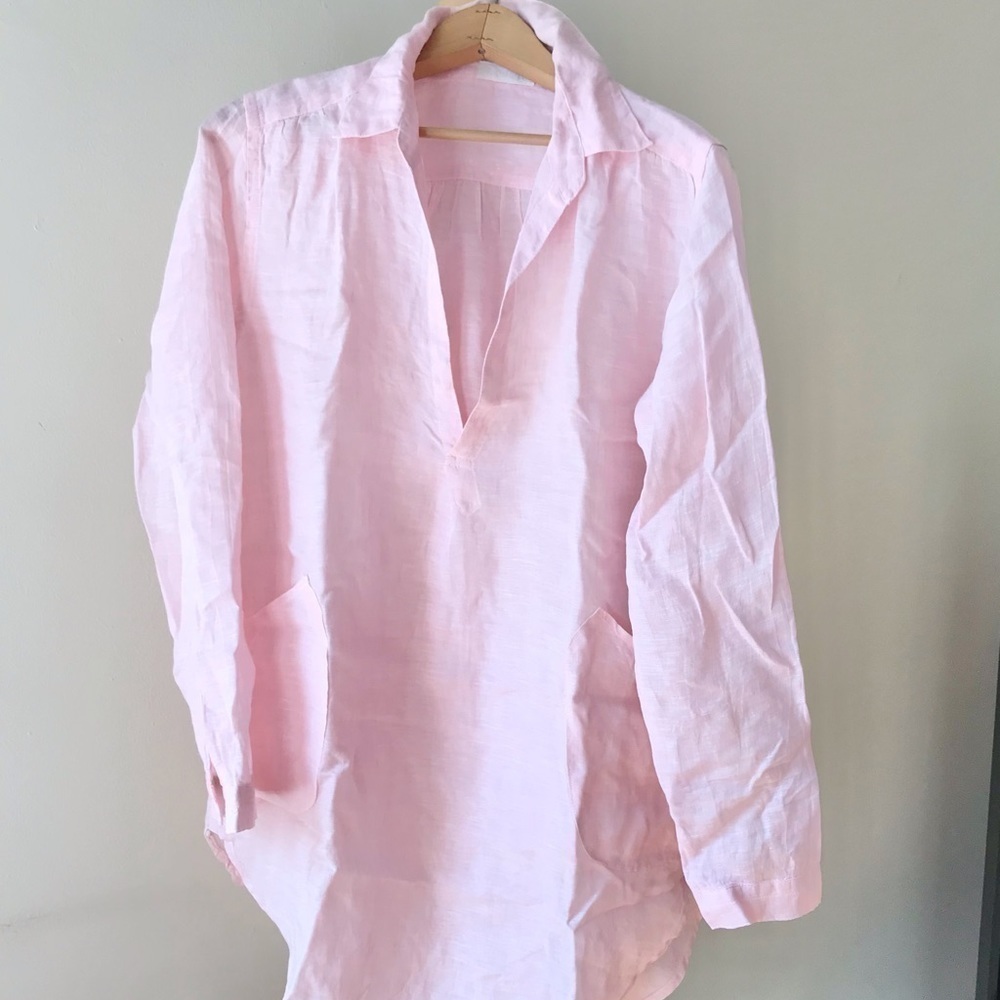 CP Shades Pink Linen Tunic